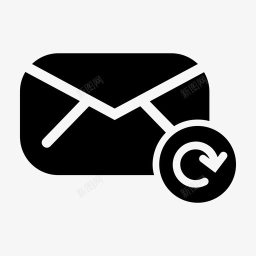 电子邮件刷新发布重置图标svg_新图网 https://ixintu.com 发布 恢复 电子邮件 电子邮件刷新 重置