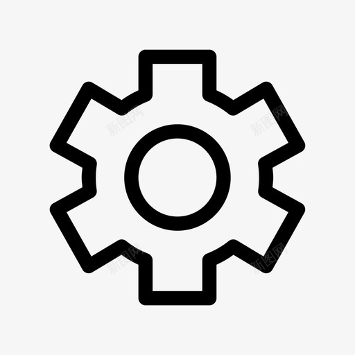 齿轮机构圆齿轮图标svg_新图网 https://ixintu.com 圆齿轮 机构 设置 齿轮
