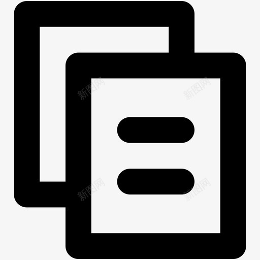 复制文件复制存档文件文档图标svg_新图网 https://ixintu.com office文档 web和用户界面字体图标 复制存档文件 复制文件 文档