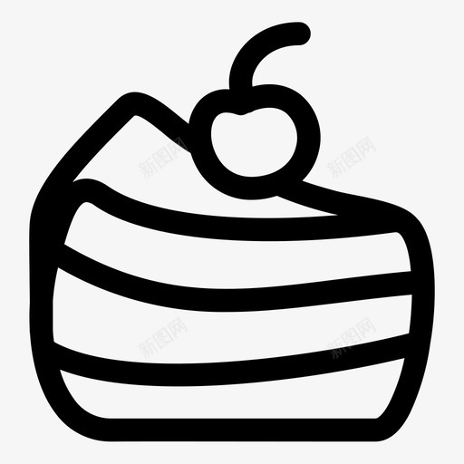 蛋糕糖果食物图标svg_新图网 https://ixintu.com 甜食 糖果 蛋糕 食物