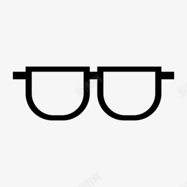 眼镜衣服和配件图标图标