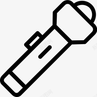 手电筒电灯电子图标图标