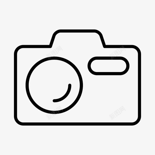 照相机图像照片图标svg_新图网 https://ixintu.com 图像 图片 摄影 照片 照相机 简单