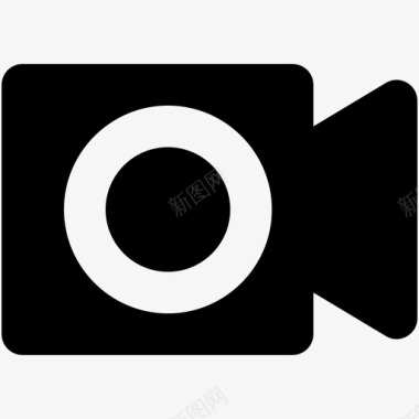摄像机录像网络和用户界面字体图标图标