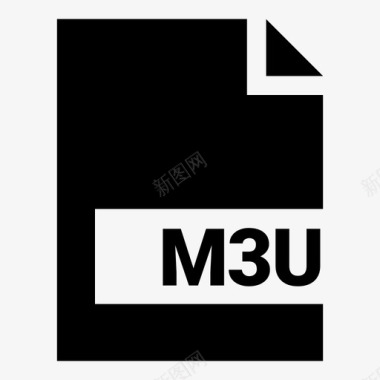 m3u文档扩展名图标图标