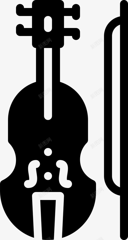 小提琴音频音乐图标svg_新图网 https://ixintu.com smashicons音乐2固体 声音 小提琴 播放 音乐 音频