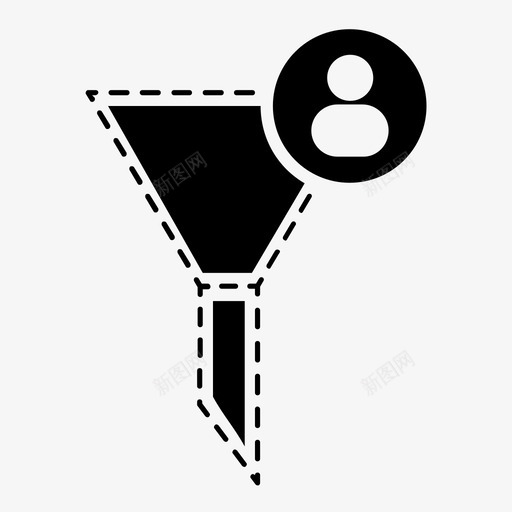 接触过滤器滤液漏斗图标svg_新图网 https://ixintu.com 公共 接触过滤器 滤液 漏斗