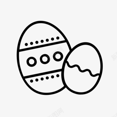 复活节彩蛋复活节篮子复活节巧克力图标图标