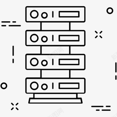 主机数据库网络服务器图标图标