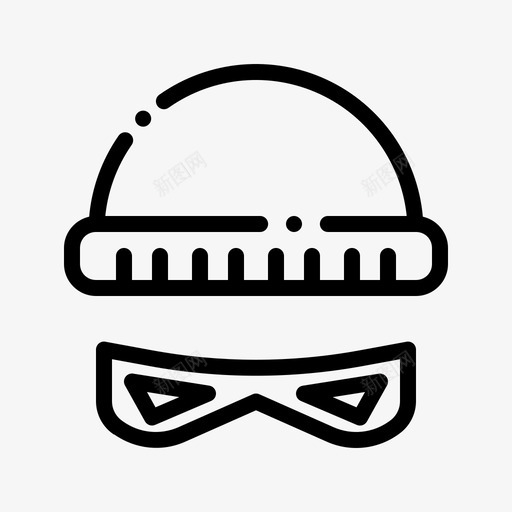 盗贼帽子罪犯图标svg_新图网 https://ixintu.com 帽子 强盗 法律和司法 盗贼 罪犯 面具