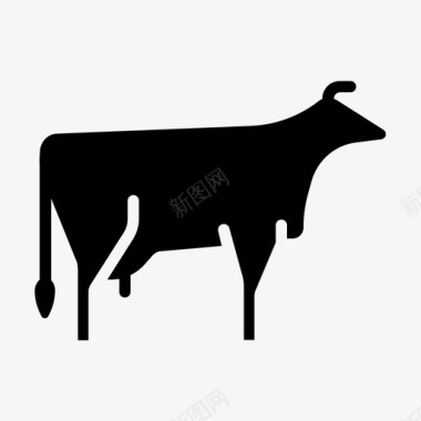 牛农场牛奶图标图标