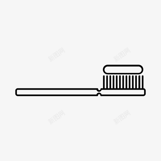 牙刷牙齿卫生口腔卫生图标svg_新图网 https://ixintu.com 口腔卫生 浴室用品 牙刷 牙膏 牙齿卫生