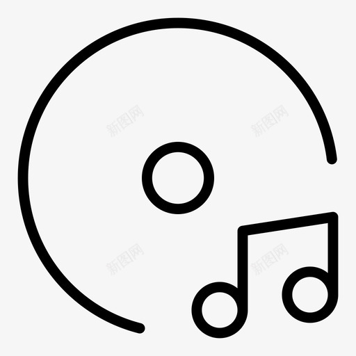 音频光盘cd磁盘图标svg_新图网 https://ixintu.com cd 声音 声音音乐大纲 磁盘 音乐 音频光盘
