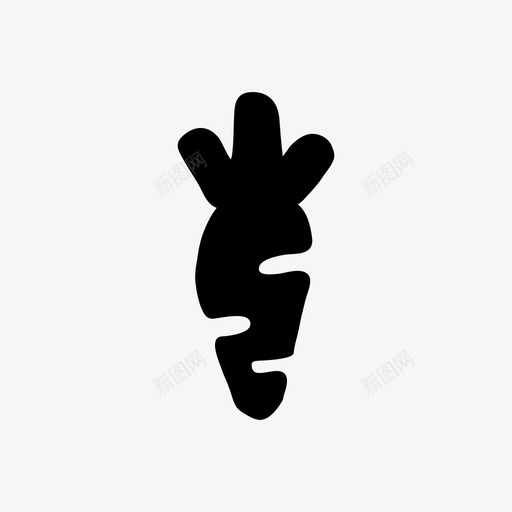 胡萝卜手绘手绘材料标图标svg_新图网 https://ixintu.com 手绘 手绘材料设计图标 胡萝卜