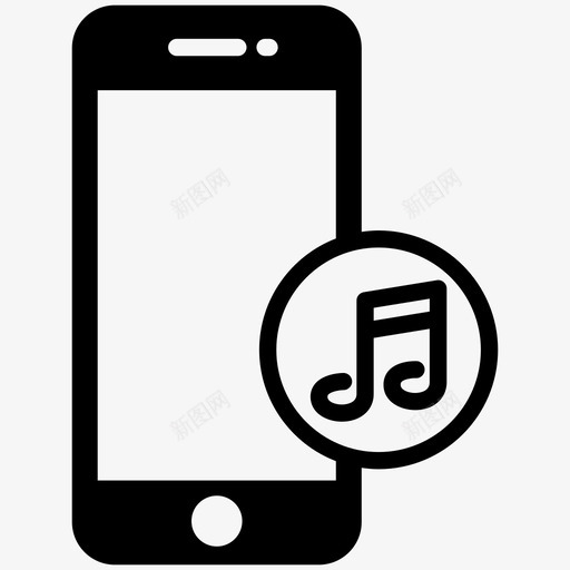 手机音乐手机音频铃声图标svg_新图网 https://ixintu.com 手机 手机歌曲 手机音乐 手机音频 播放铃声 铃声 铃声选择