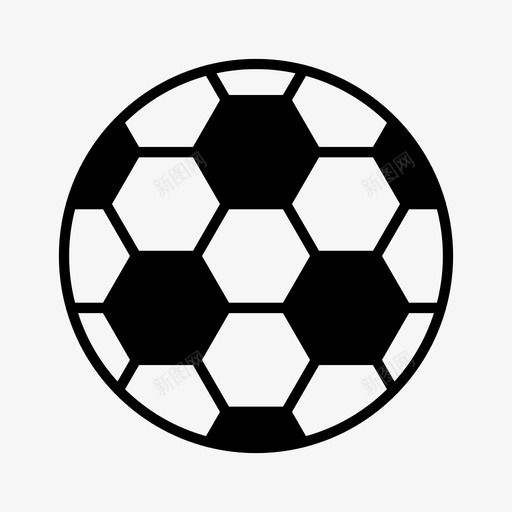 足球游戏玩图标svg_新图网 https://ixintu.com 实心球 游戏 玩 足球 运动