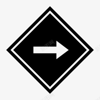 绕行标志绕行道施工图标图标