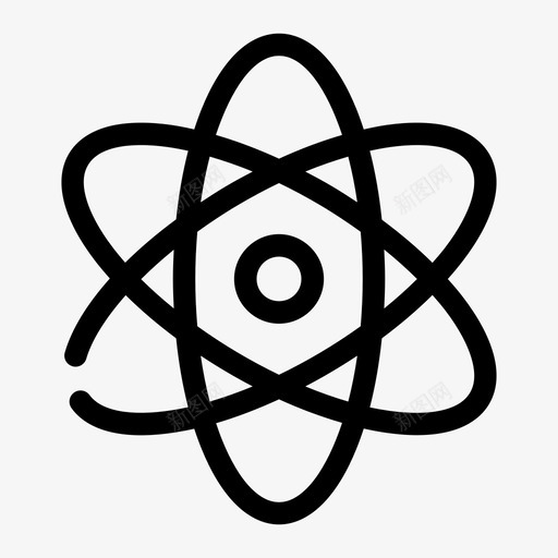 原子原子结构化学图标svg_新图网 https://ixintu.com 分子 化学 原子 原子结构 科学