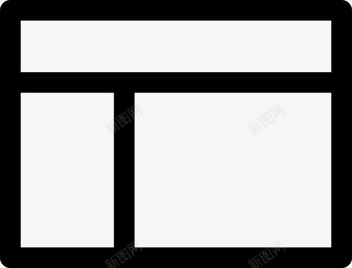 页面布局界面模型图标svg_新图网 https://ixintu.com 屏幕 模型 界面 线框 表格 设计工具 页面布局