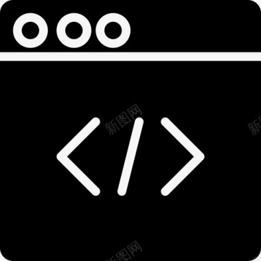 浏览器编码代码开发图标图标