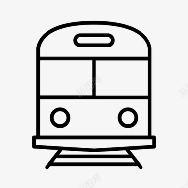 火车单轨地铁图标图标
