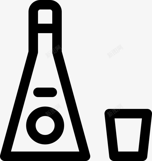 伏特加酒精饮料图标svg_新图网 https://ixintu.com 伏特加 烈酒 玻璃杯 瓶子 酒精 饮料