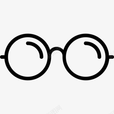眼镜墨镜教育线图标图标
