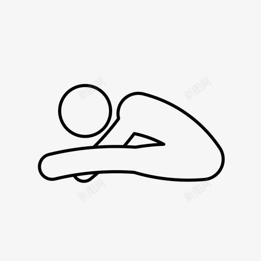 瑜伽锻炼健身图标svg_新图网 https://ixintu.com 伸展 健身 摆姿势 瑜伽 锻炼