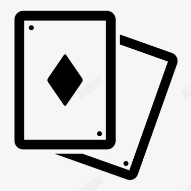 扑克牌赌场钻石图标图标