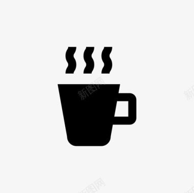 咖啡杯咖啡厅咖啡休息时间图标图标
