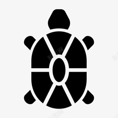 龟海航海和海洋雕文图标图标