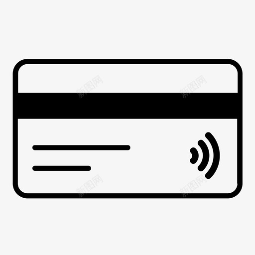 卡苹果支付银行图标svg_新图网 https://ixintu.com 卡 卡支付 苹果支付 触摸支付 银行
