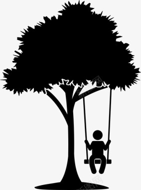 树荡休闲人图标图标