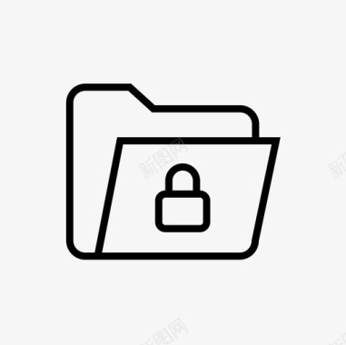文件夹锁定文件夹保护文件夹安全图标图标
