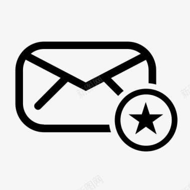 电子邮件收藏夹信封帖子图标图标