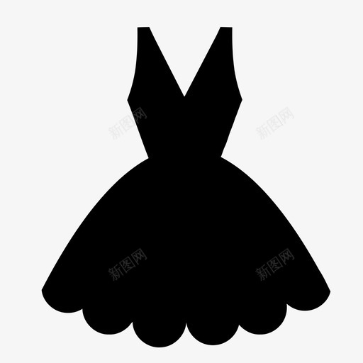 衣服美女裙子图标svg_新图网 https://ixintu.com 女人 时尚 美女 衣服 裙子
