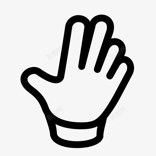 手挥手互动的手图标svg_新图网 https://ixintu.com 互动的手 手 挥手