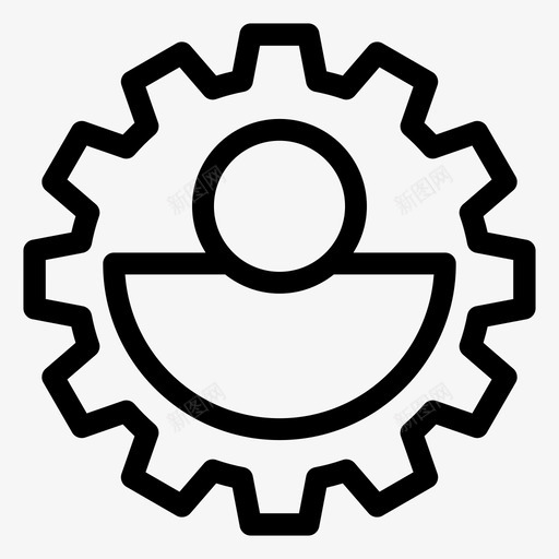 用户选项cog互联网图标svg_新图网 https://ixintu.com cog 互联网 互联网和技术安全 安全 用户选项 网络