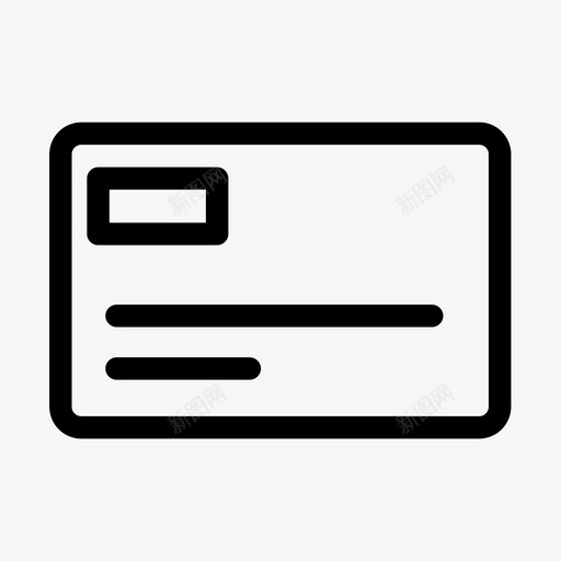 信用卡借记卡身份证图标svg_新图网 https://ixintu.com 会员 信用卡 借记卡 应用程序图标集1 身份证
