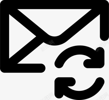 同步邮件通信交互图标图标