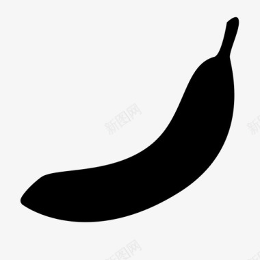 香蕉水果健康食品图标图标
