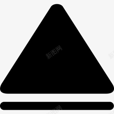 上箭头黑色三角形符号bigmug实心填充图标图标