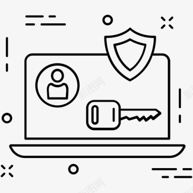 密码密钥安全性图标图标