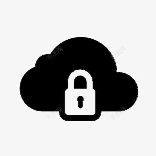 云加密锁定密码图标svg_新图网 https://ixintu.com 云加密 安全 密码 用户和用户设置标志符号 锁定