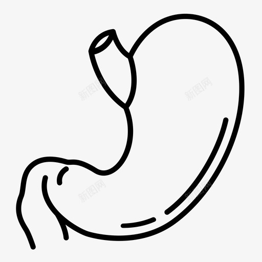 胃解剖学消化图标svg_新图网 https://ixintu.com 人体器官 医学 消化 胃 胃肠病学 解剖学