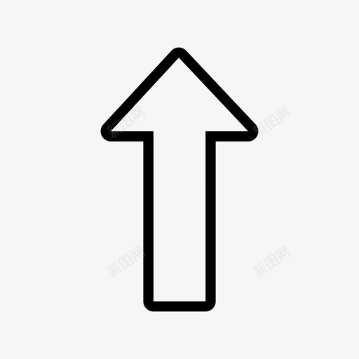 向上箭头指向箭头图标svg_新图网 https://ixintu.com 向上箭头 指向 箭头