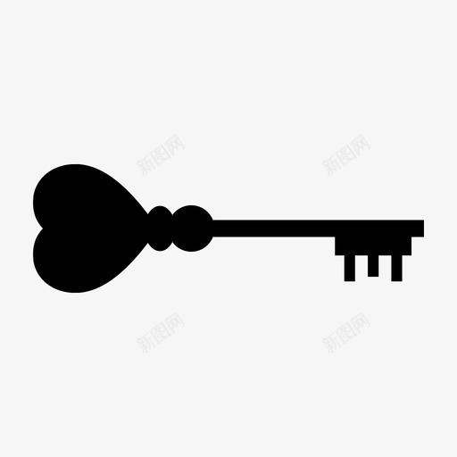 心的钥匙爱爱的钥匙图标svg_新图网 https://ixintu.com 心的钥匙 情人节 爱 爱的钥匙 秘密