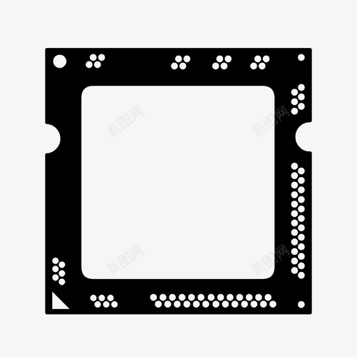 处理器芯片cpu图标svg_新图网 https://ixintu.com cpu intel 内存 处理器 芯片