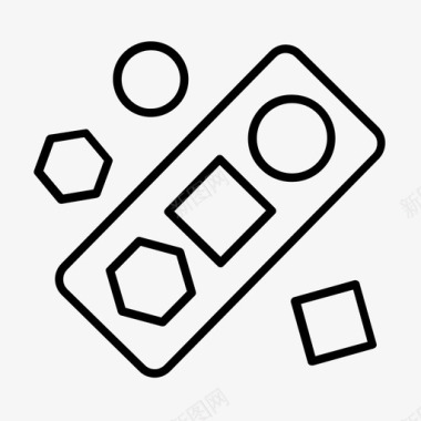 游戏组积木形状游戏图标图标