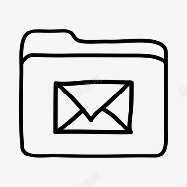 邮件文件夹文件夹手绘文件夹图标图标